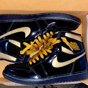 Air Jordan’s black and gold, only been worn two times